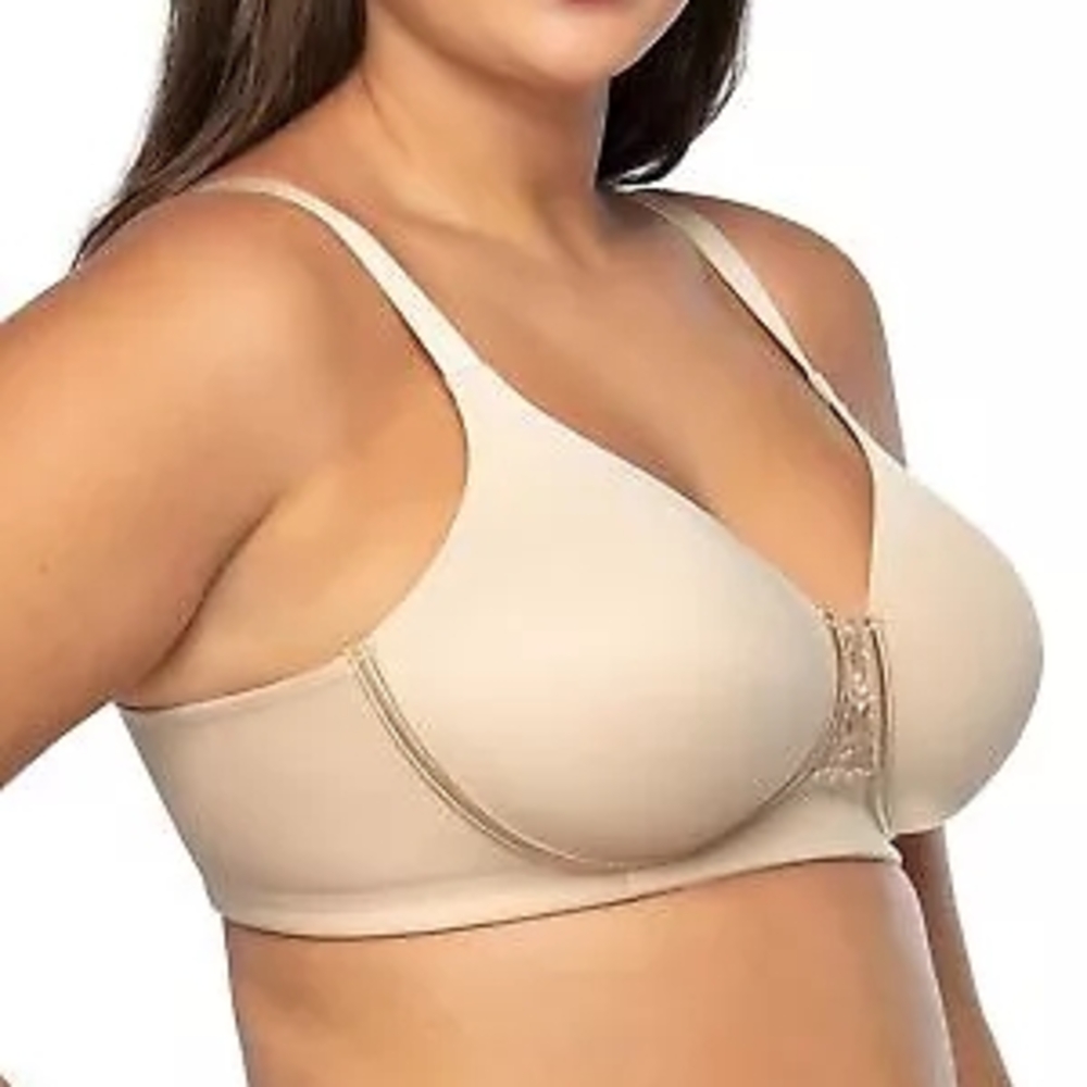 Vanity Fair Back Soothing Bra 38DDD Cream Color